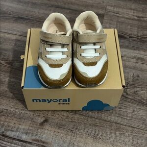 Mayoral Kids' Beige and White Sneakers